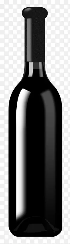 黑色葡萄酒酒瓶