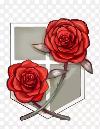 两朵妖艳的红玫瑰