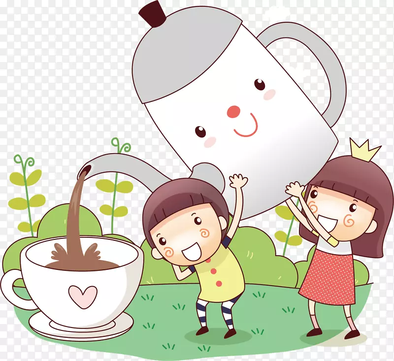 茶壶png元素