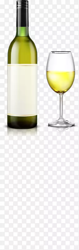 矢量手绘香槟酒