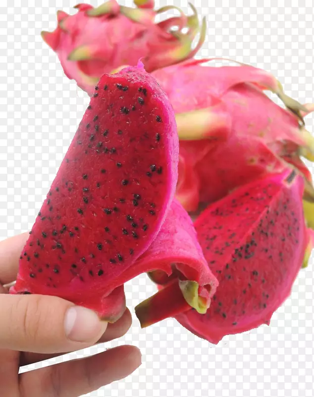 剥皮的火龙果