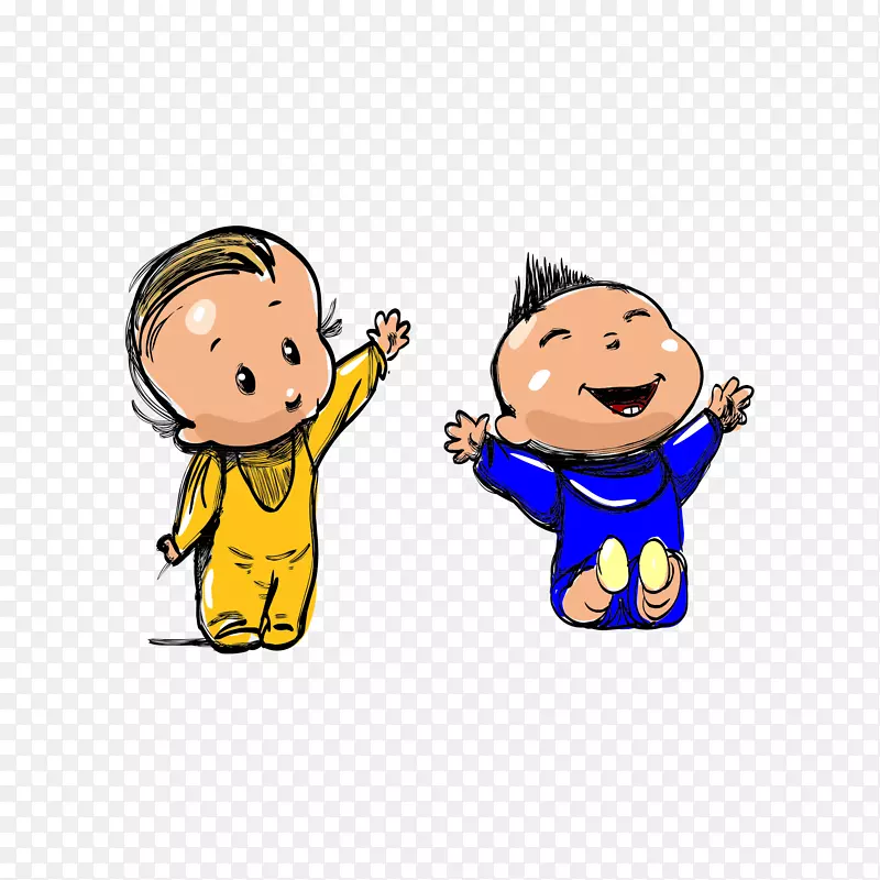 手绘婴儿