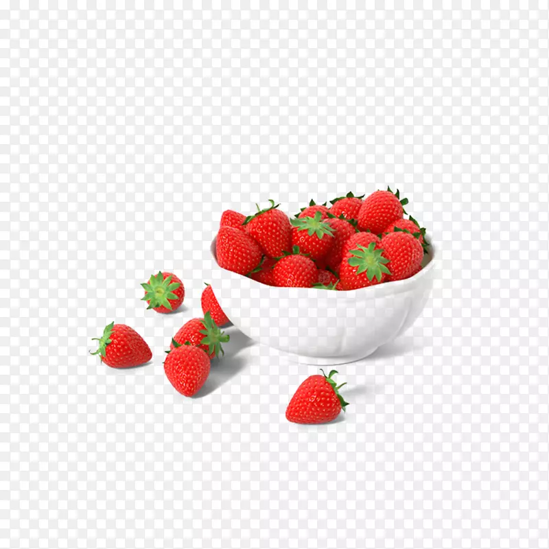 装着一碗草莓