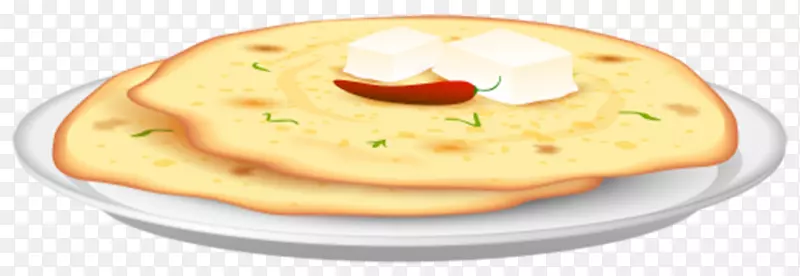 盘子里的鸡蛋煎饼