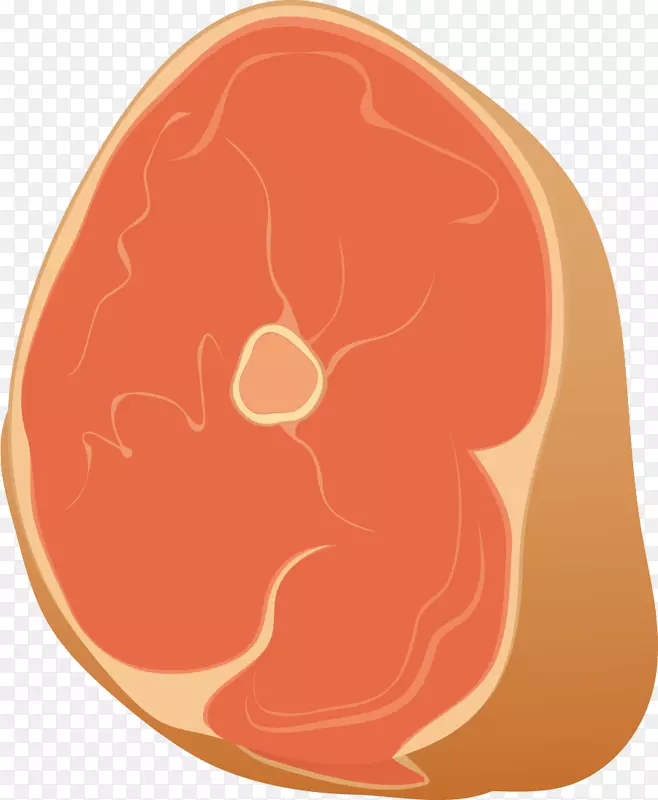 手绘红色肉块