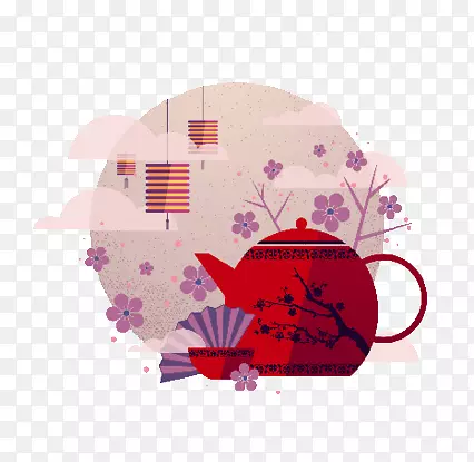 中秋茶艺术创意图片