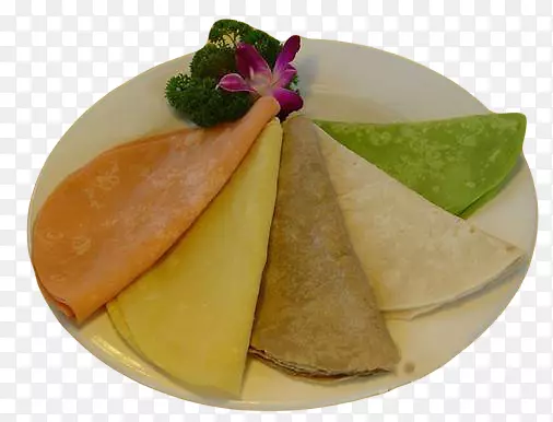 五色春饼皮拼盘