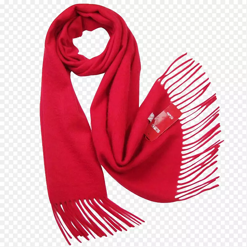 红色围巾
