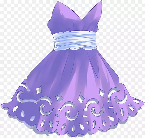 紫色裙子