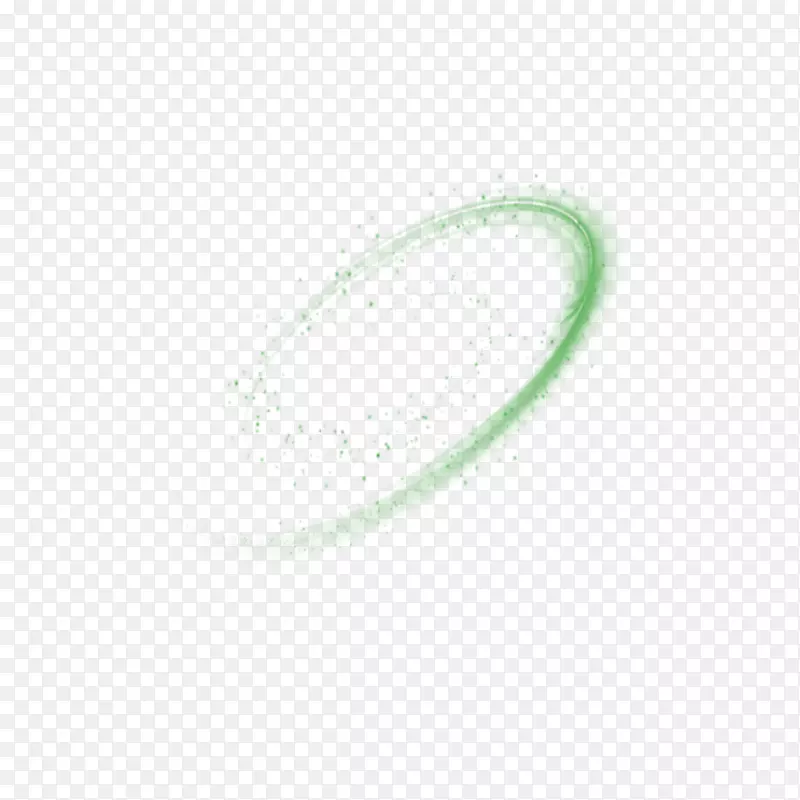 绿色光圆圈光效元素