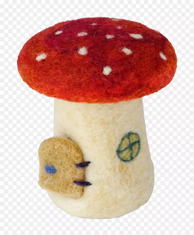 手工蘑菇小装饰元素