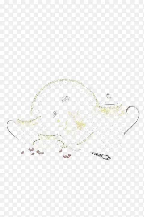 一般的茶具手绘