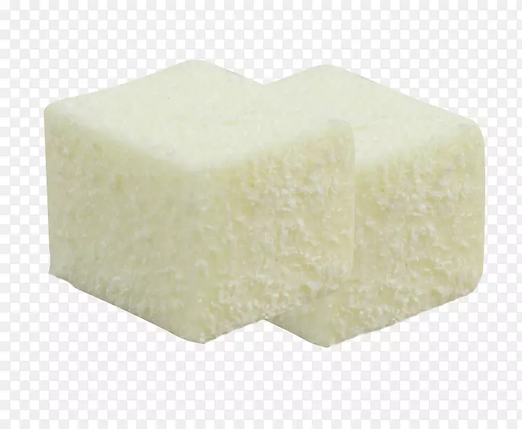 白色椰蓉奶块素材