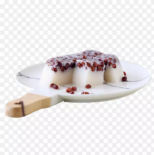 托盘风味椰奶红豆糕