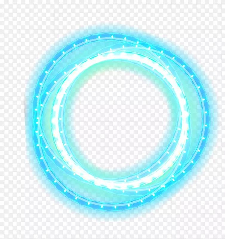 蓝色创意圆环