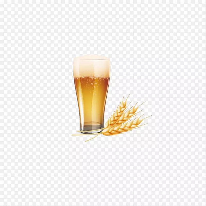 png矢量啤酒和小麦