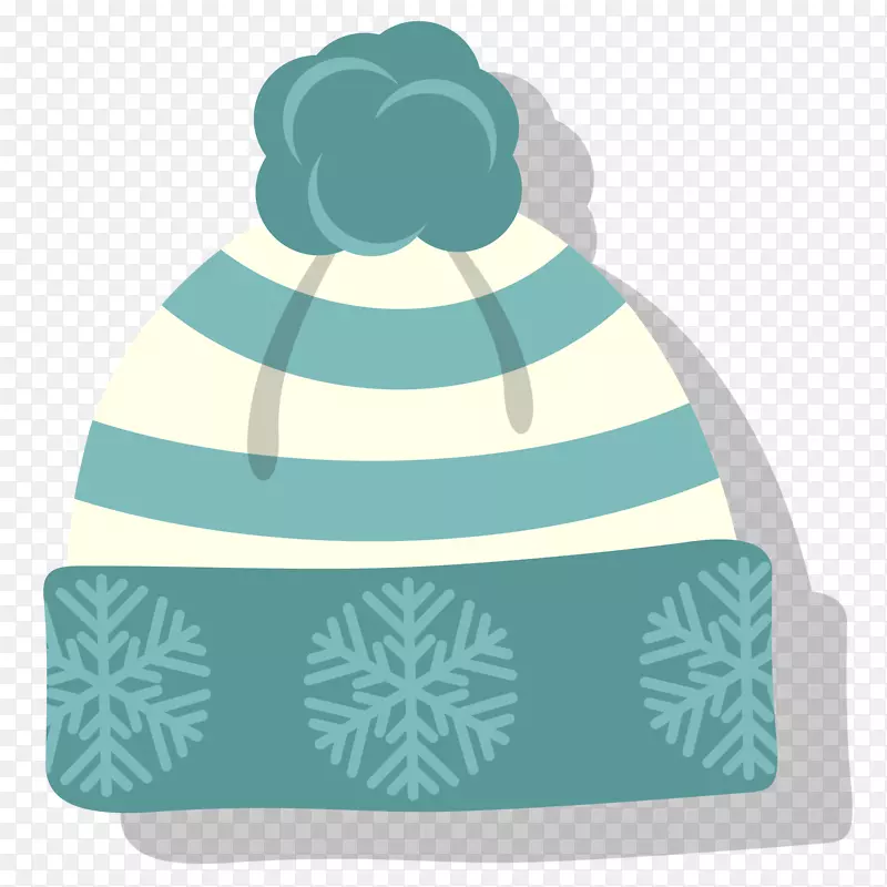 冬季手绘保暖帽子元素