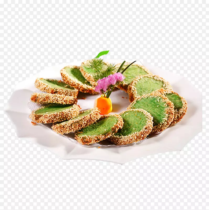 产品实物绿茶饼