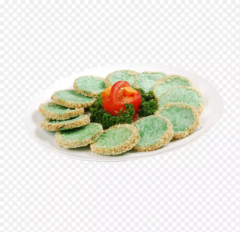 产品实物绿茶饼