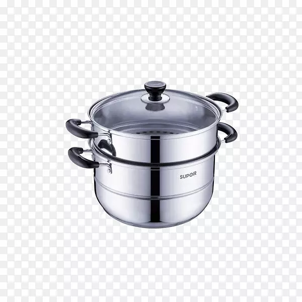苏泊尔蒸锅双层加厚不锈钢锅