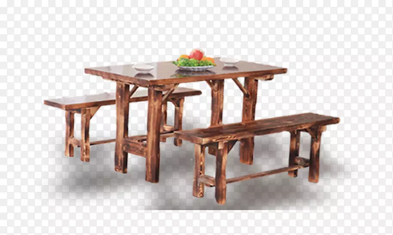 长条凳餐桌
