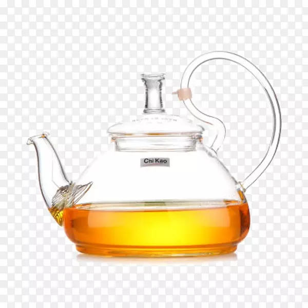 玻璃泡茶壶手工吹制耐热玻璃花果