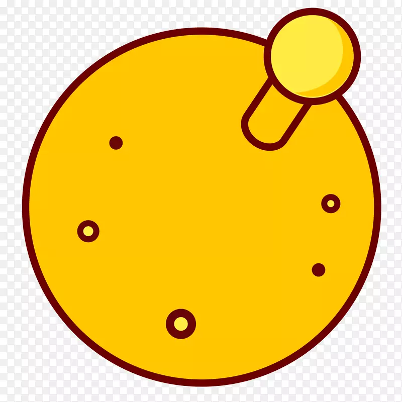 黄色扁平化球杆元素