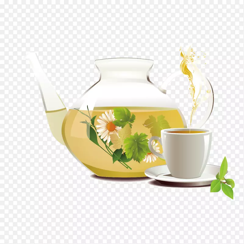 品尝香气扑鼻的花茶