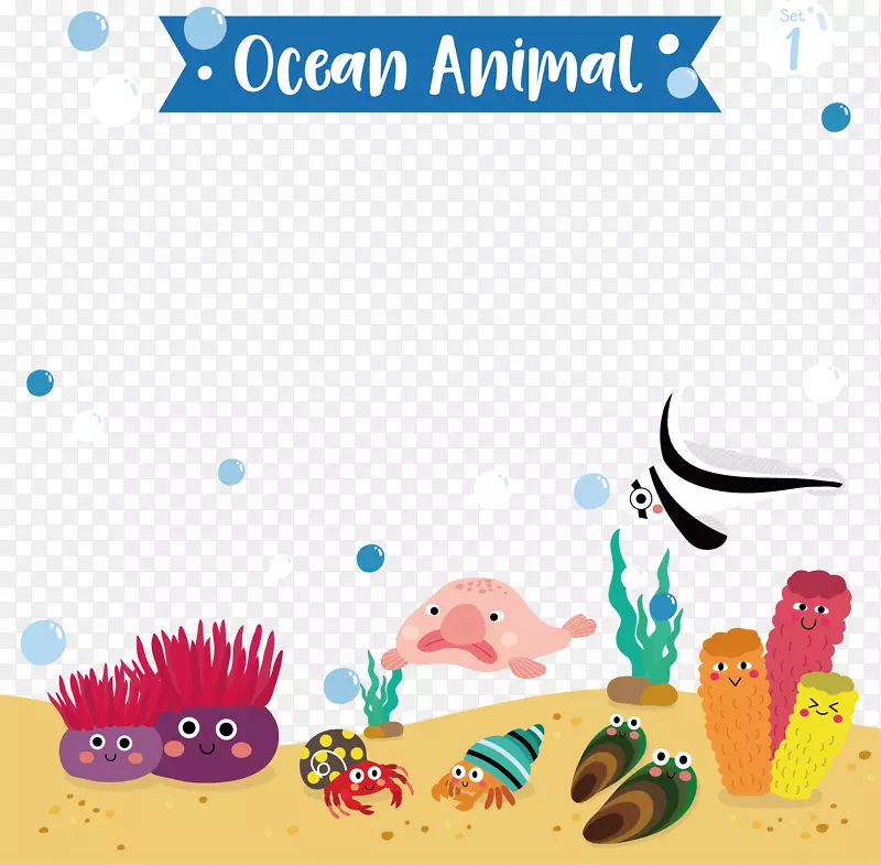 海洋生物矢量图