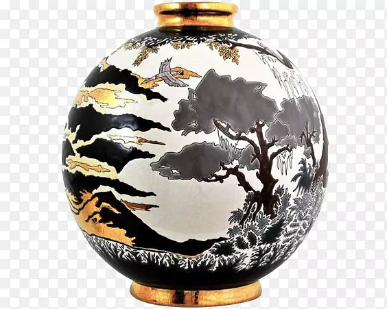 水彩瓷罐