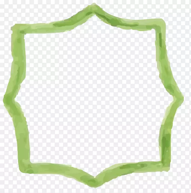 草绿色框