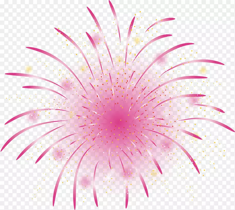 粉红色浪漫烟花