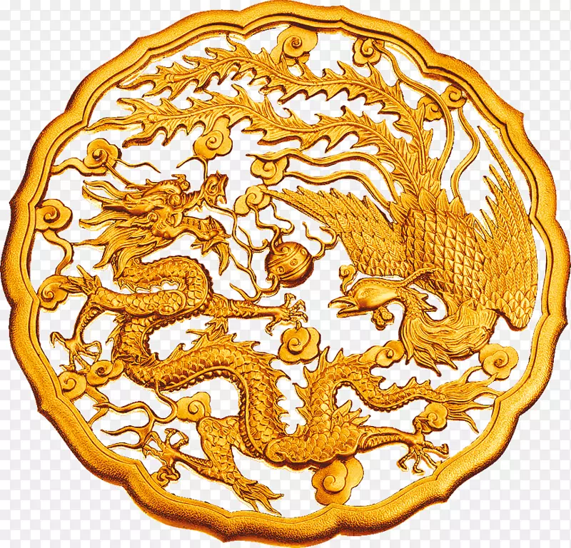 双龙戏珠装饰图