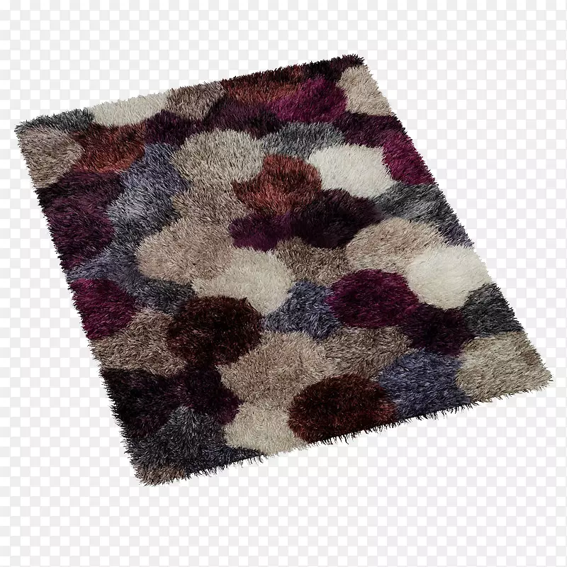 方形花纹北欧地毯