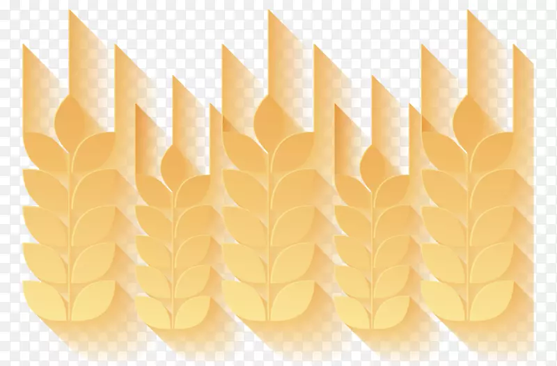 黄色渐变小麦芽矢量素材