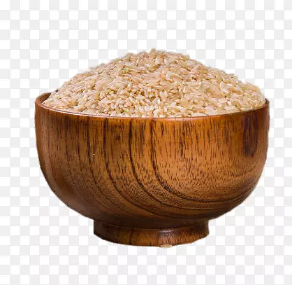 木碗中的糙米