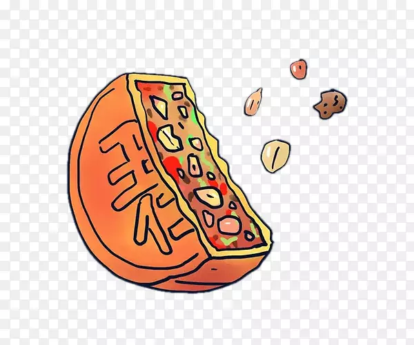 卡通手绘五仁月饼