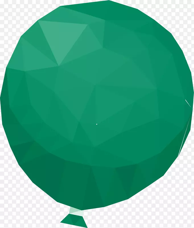 矢量图绿色的气球