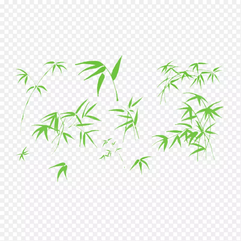 竹叶图标卡通竹子图片 清新竹子