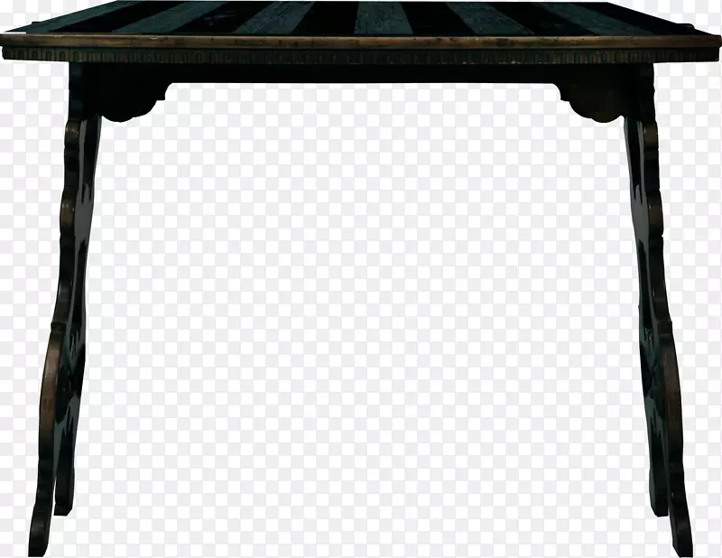 黑色木质方桌