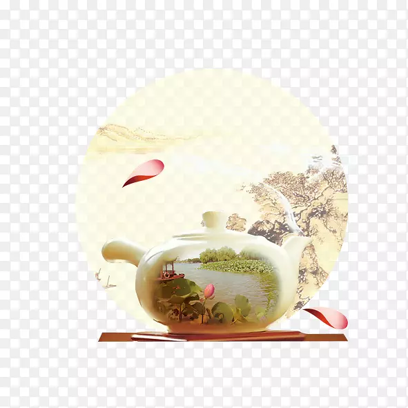 中国风茶壶