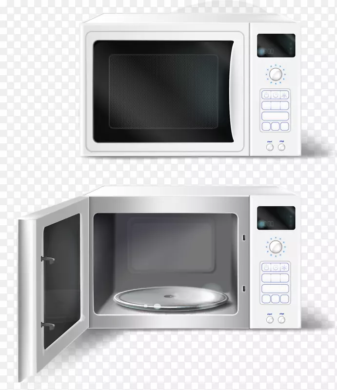 白色家用电器微波炉