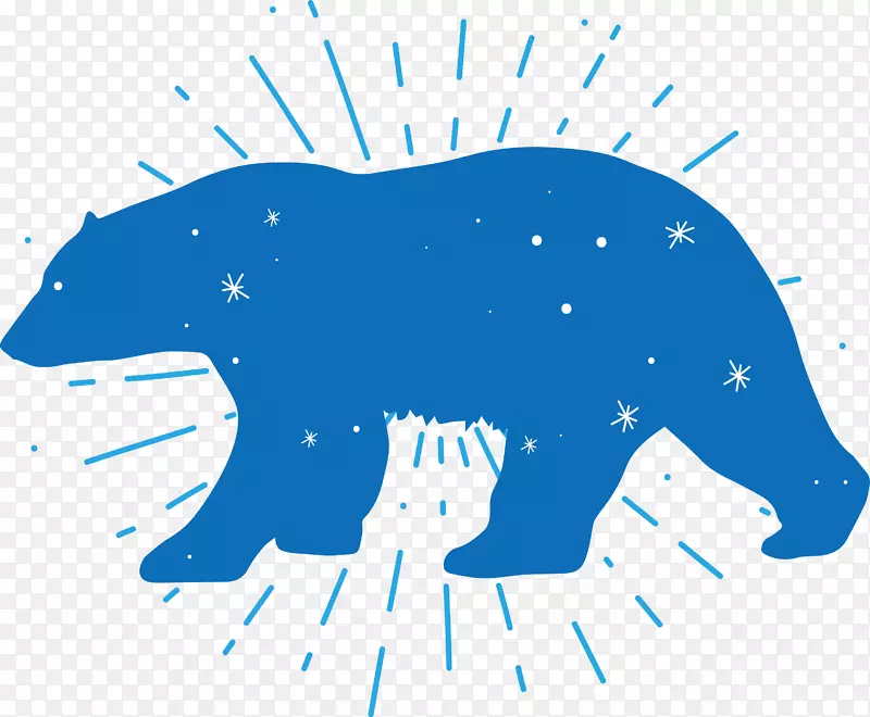 蓝色大熊标题框