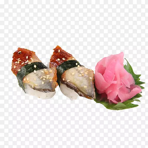 玫瑰花鳗鱼寿司餐饮食品