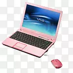 粉红色的电脑笔记本索尼pink