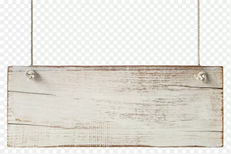 发白带裂纹穿孔挂着的木板实物
