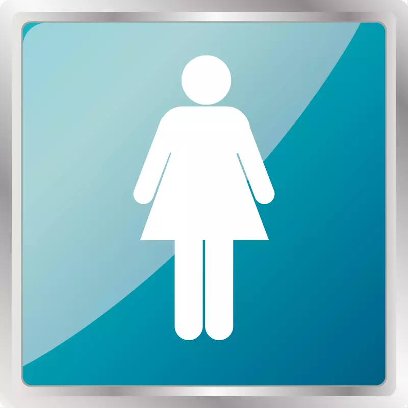 女厕所标志牌