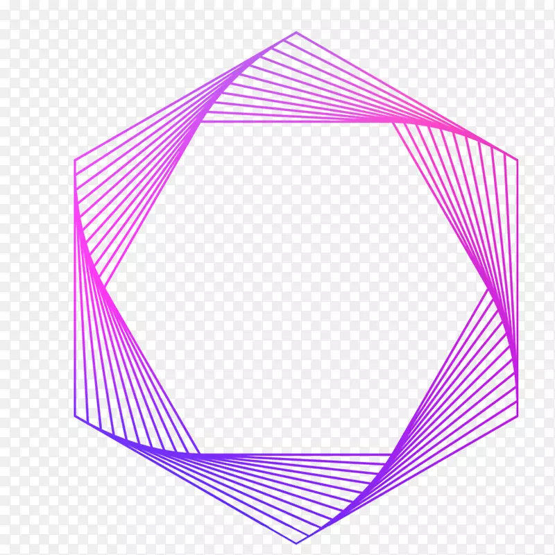 六角形紫色科技渐变网格背景图