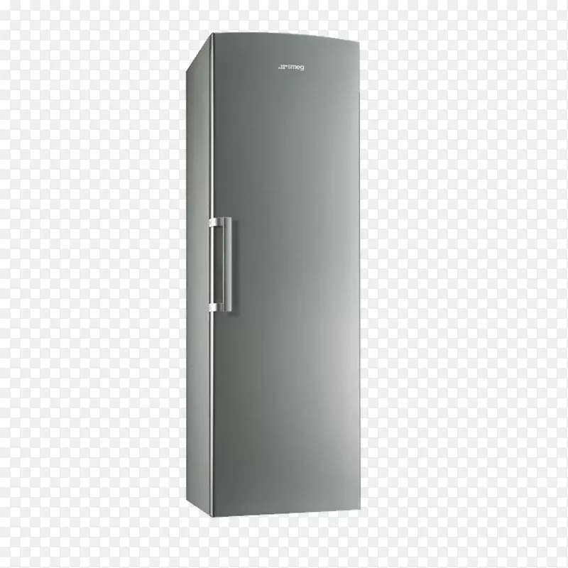 灰色单开门冰箱设计素材