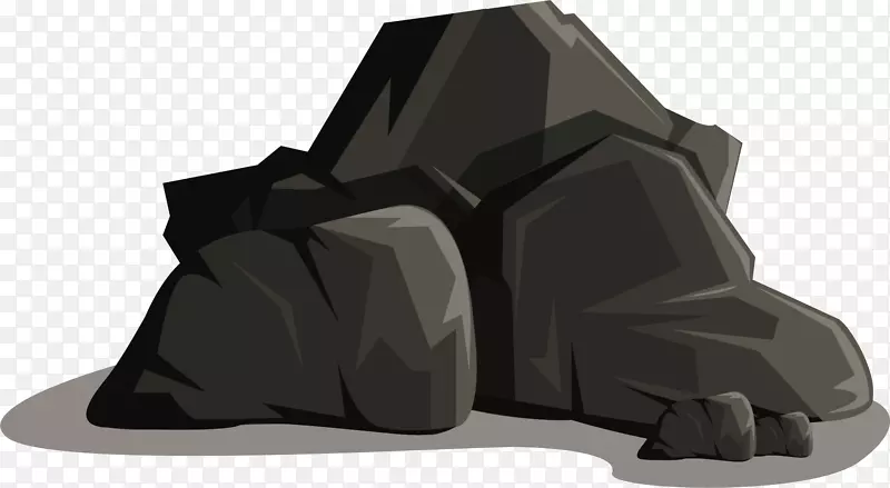 山石黑色岩石山石